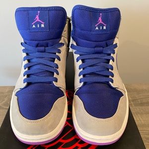 Jordan Athletic Shoes Blue and Gray